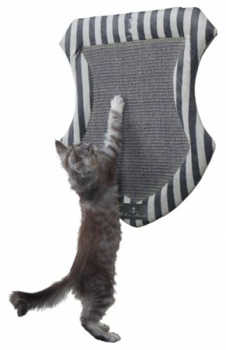 CAT PRINCE škrábací deska erb 54 x 47 cm šedá