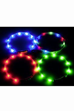 Obojek USB Visio Light 70cm modrý