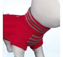 Pletený svetr s rolákem PIAVE červený
