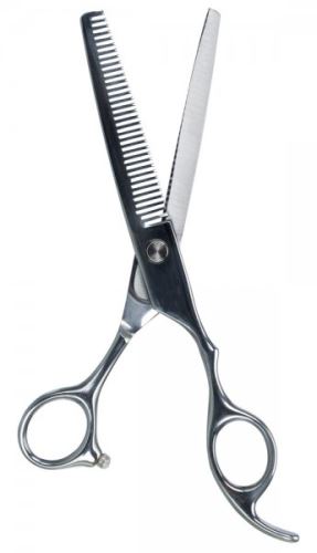 Profesionální efilační nůžky, s nastavit. šroubem 18 cm