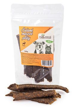 NATURECA pochoutka Masové pláty-Jelen, 100%maso 100g