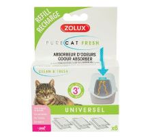 PURECAT Refill osvěžovač a pohlcovač zápachu 6x Zolux