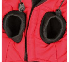 Červená vesta PALERMO s odepínací kapucí TRIXIE M 45 cm