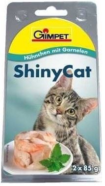 Gimpet kočka konz. ShinyCat kuře/krevety 2x70g