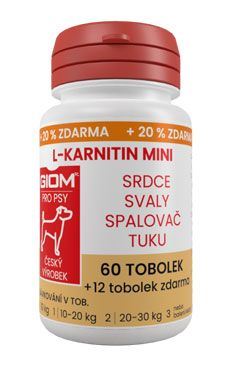 Giom pes L-karnitin Aktiv 60 MINI tbl+20% zdarma