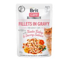 Brit Care Cat Fillets in Gravy Turkey&amp;Salmon 85g