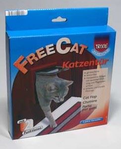 Dvířka kočka plast Hnědá 2P Freecat Classic Trixie hnědá
