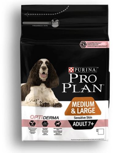 Purina Pro Plan Dog Adult Medium&Large 7+ Sens.Skin 14kg