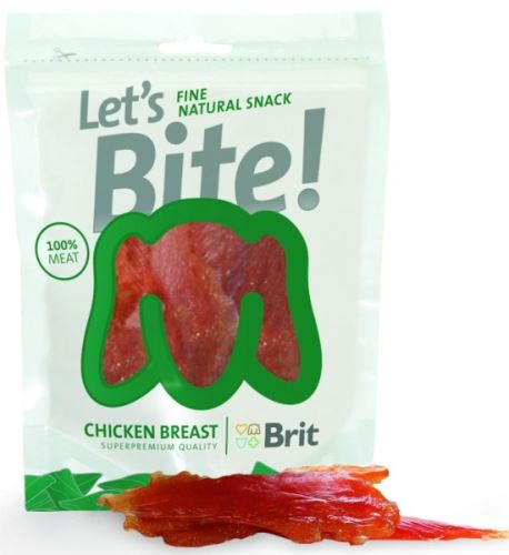 Vyřazeno Brit Pochoutka Dog Lets Bite Chicken Breast 275g
