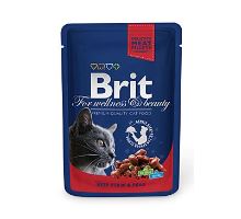 Brit Premium Cat kapsa with Beef Stew &amp; Peas 100g