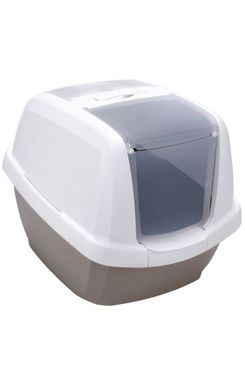 WC kočka s filtrem a lopatkou šedá 62x49,5x47,5cm