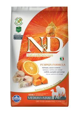 N&D GF Pumpkin DOG Adult M/L Codfish & Orange