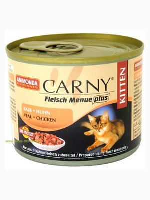 Animonda konzerva CARNY Kitten - telecí, kuřecí 200g