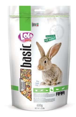 LOLO BASIC kompletní krmivo pro králíky 600 g Doypack