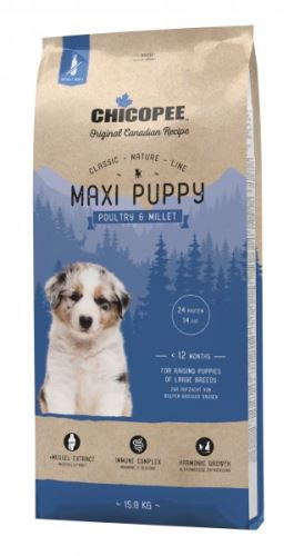 CHICOPEE CLASSIC NATURE MAXI  PUPPY POULTRY-MILLET 15 kg