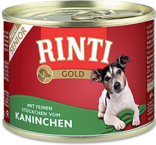 Rinti Dog Gold konzerva senior králík 185g