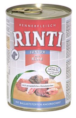Rinti Dog konzerva junior hovězí 400g