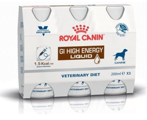 Royal Canin VD Canine High Energy Dog Liquid 3x0,2l