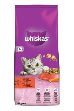 Whiskas Dry s hovězím masem 14kg