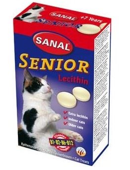 Sanal kočka Senior Lecithin s vitamíny 50g/100tbl