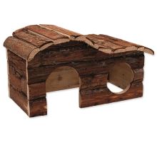 Domek SMALL ANIMAL Kaskada dřevěný s kůrou 31 x 19 x 19 cm 1ks