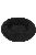 Pelech Amélie plyš kulatý 60cm Černá A25 1ks