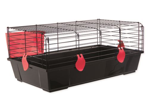 Klec SMALL ANIMAL Michal černá s červenou výbavou 1ks