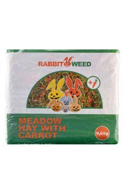 Seno luční s mrkví RabbitWeed 0,6kg 1,9 l