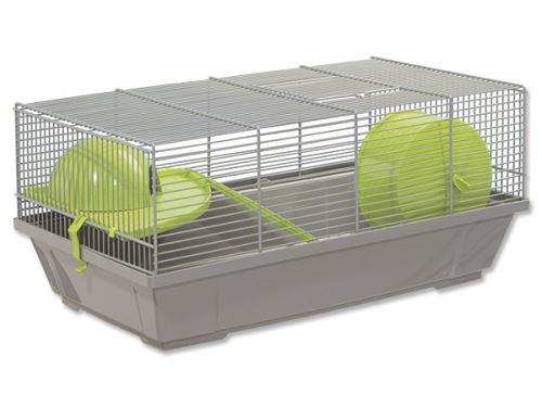 Klec SMALL ANIMAL Erik šedá se zelenou výbavou 1ks