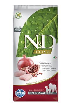 N&D PRIME DOG Adult M/L Chicken & Pomegranate 2 balení 12kg