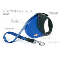 Vodítko FLEXI Comfort Compact 3 5m/60kg Pásek Modrá