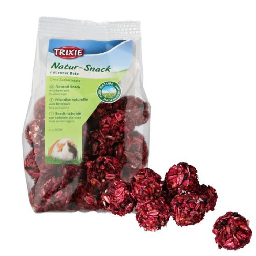 Natur Snack - kuličky s červenou řepou pro hlodavce 140 g