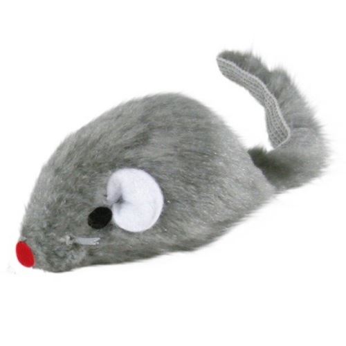 Myška malá šedá, chrastící 5cm TRIXIE