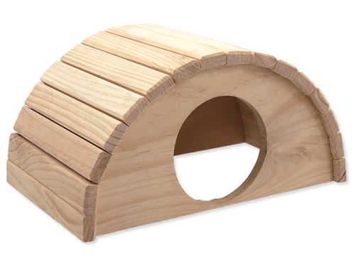 Domek SMALL ANIMAL Půlkruh dřevěný 31 x 20 x 15,5 cm 1ks