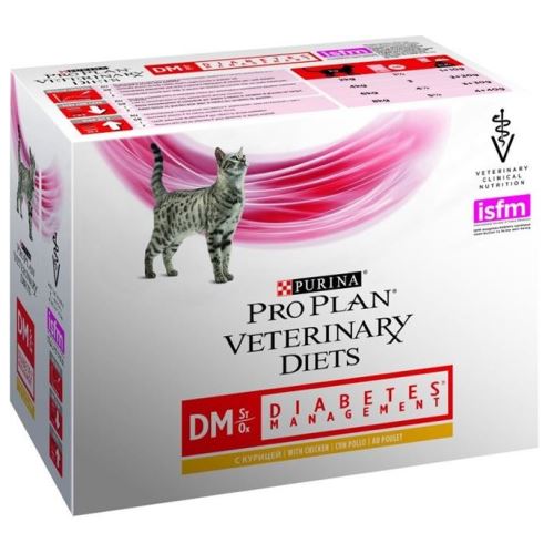 Purina PPVD Feline - DM Diabetes Manag.Chicken kapsička 10x85 g