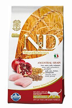 N&D Low Grain CAT Neutered Chicken & Pomegranate