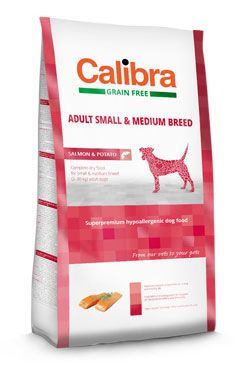 Calibra Dog GF Adult Medium & Small Salmon 2 balení 12kg