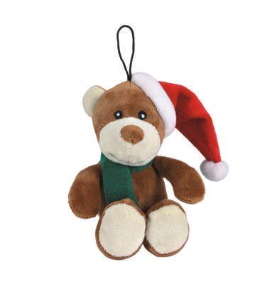 Vánoční plyšové hračky - myšák a medvídek 18 cm