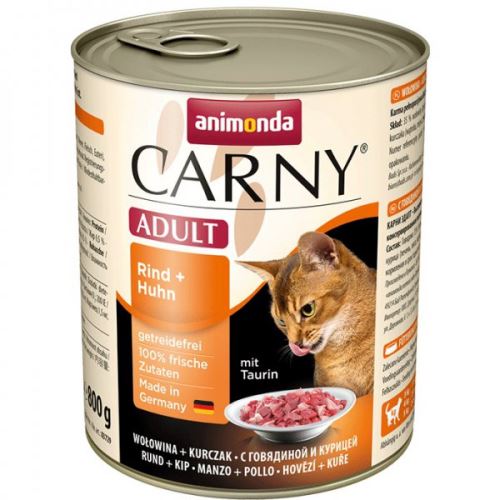 ANIMONDA konzerva CARNY Adult - hovězí, kuřecí 800g