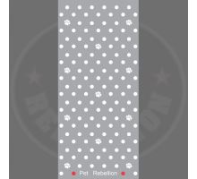 PET REBELLION- Běhoun, puntíkovaný šedý, 45 x 100cm