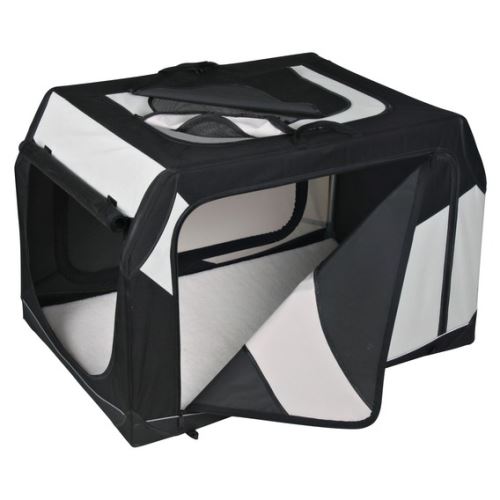 Transportní nylonový box Vario černo-šedý M 76x48x51 cm černo-šedý