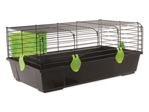 Klec SMALL ANIMAL Matěj černá se zelenou výbavou 1ks