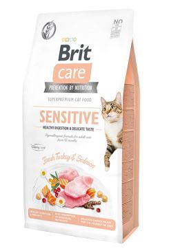 Brit Care Cat GF Sensit. Heal.Digest&Delic.Taste 2 balení 7kg
