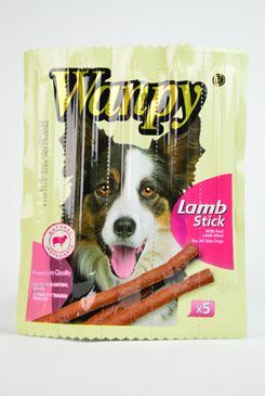 Wanpy Dog jehněčí tyčinky 50g/5ks
