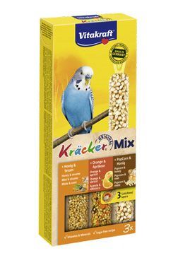 Vitakraft ptactvo Kräcker med/pom/popfit budgies tyčinka 3ks