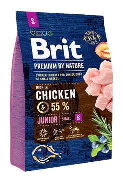 Brit Premium Dog by Nature Junior S 2 balení 8kg