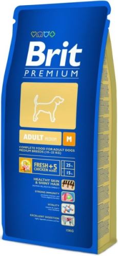 Brit Premium Dog Adult M 15kg krmivo pro psy