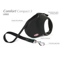 Vodítko FLEXI Comfort Compact 3 5m/60kg Pásek černá