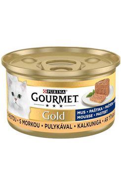 Gourmet Gold konzerva kočka  s kuřetem, srdcem, játry 85g