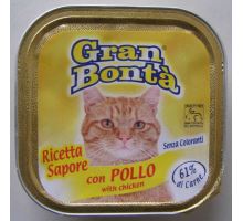 Gran Bonta paštika s kuřecím masem pro kočky 100g